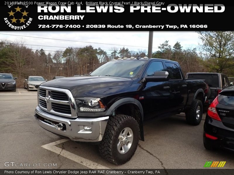 Brilliant Black Crystal Pearl / Black/Diesel Gray 2016 Ram 2500 Power Wagon Crew Cab 4x4