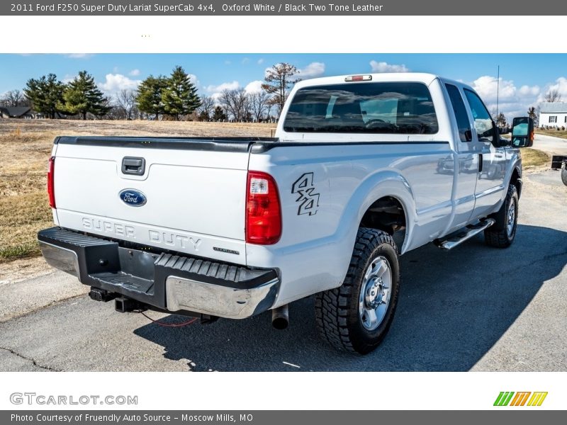 Oxford White / Black Two Tone Leather 2011 Ford F250 Super Duty Lariat SuperCab 4x4