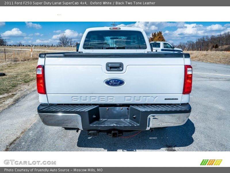 Oxford White / Black Two Tone Leather 2011 Ford F250 Super Duty Lariat SuperCab 4x4