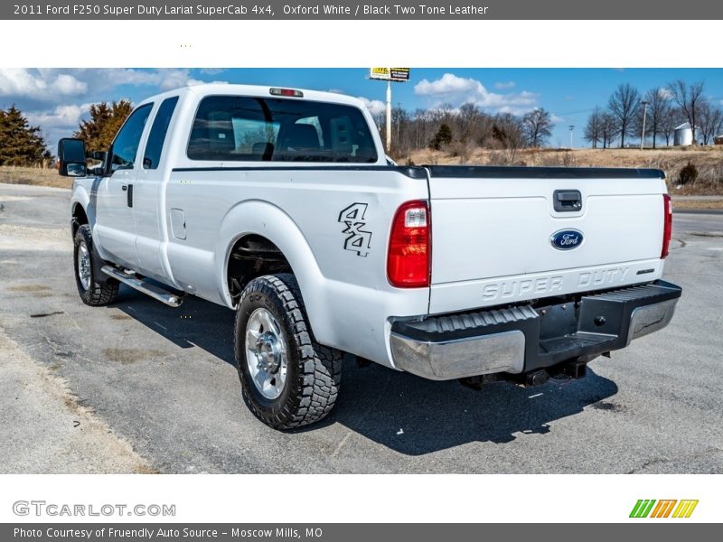 Oxford White / Black Two Tone Leather 2011 Ford F250 Super Duty Lariat SuperCab 4x4