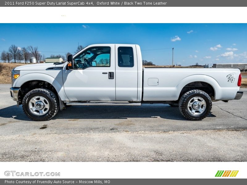 Oxford White / Black Two Tone Leather 2011 Ford F250 Super Duty Lariat SuperCab 4x4