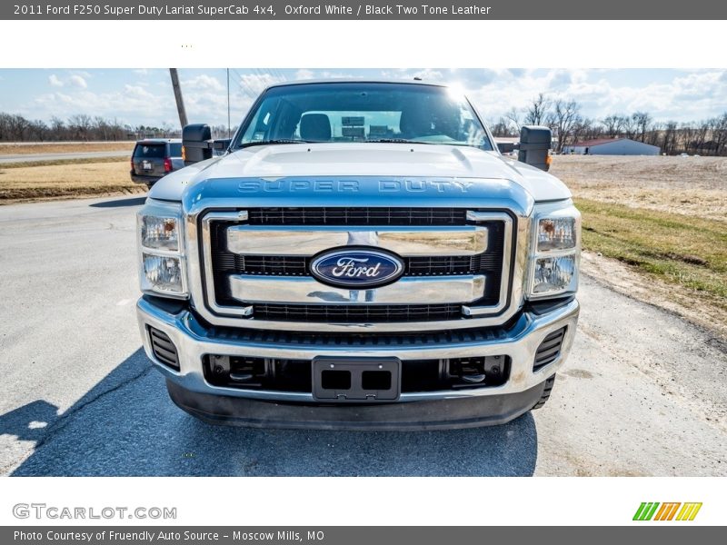 Oxford White / Black Two Tone Leather 2011 Ford F250 Super Duty Lariat SuperCab 4x4