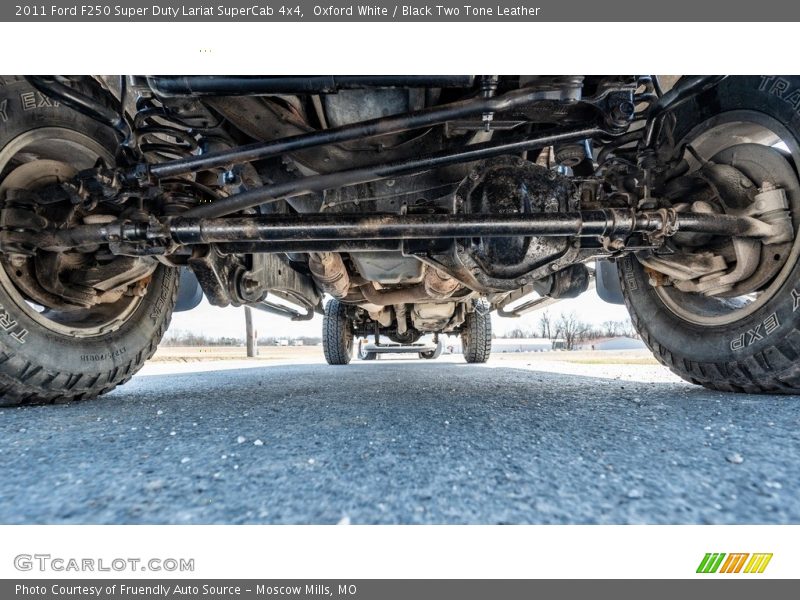 Oxford White / Black Two Tone Leather 2011 Ford F250 Super Duty Lariat SuperCab 4x4