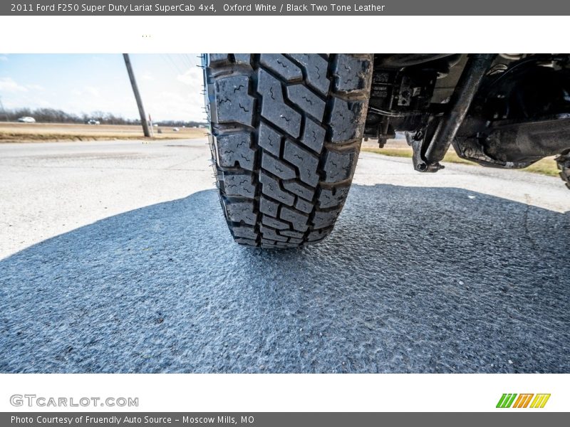 Oxford White / Black Two Tone Leather 2011 Ford F250 Super Duty Lariat SuperCab 4x4