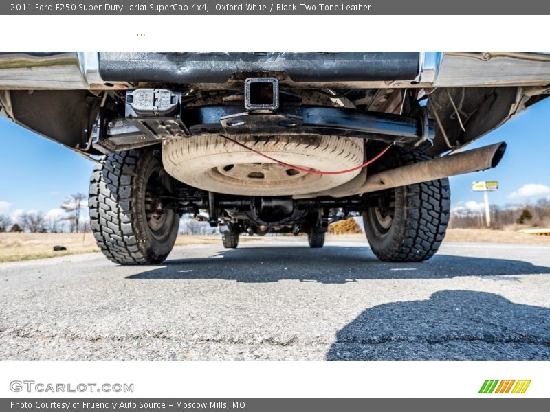 Oxford White / Black Two Tone Leather 2011 Ford F250 Super Duty Lariat SuperCab 4x4