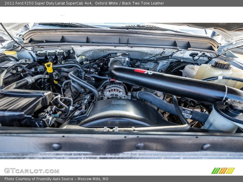 Oxford White / Black Two Tone Leather 2011 Ford F250 Super Duty Lariat SuperCab 4x4