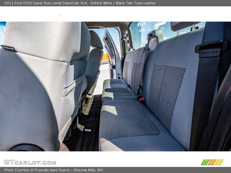 Oxford White / Black Two Tone Leather 2011 Ford F250 Super Duty Lariat SuperCab 4x4