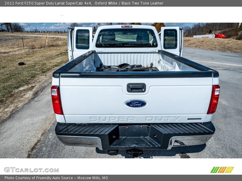Oxford White / Black Two Tone Leather 2011 Ford F250 Super Duty Lariat SuperCab 4x4