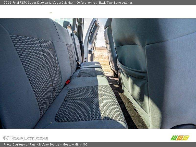 Oxford White / Black Two Tone Leather 2011 Ford F250 Super Duty Lariat SuperCab 4x4
