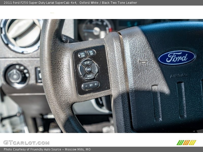 Oxford White / Black Two Tone Leather 2011 Ford F250 Super Duty Lariat SuperCab 4x4
