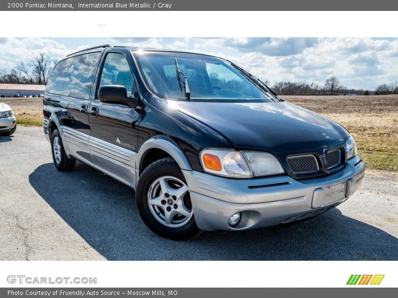 International Blue Metallic / Gray 2000 Pontiac Montana