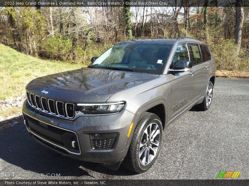 Baltic Gray Metallic / Global Black/Steel Gray 2022 Jeep Grand Cherokee L Overland 4x4