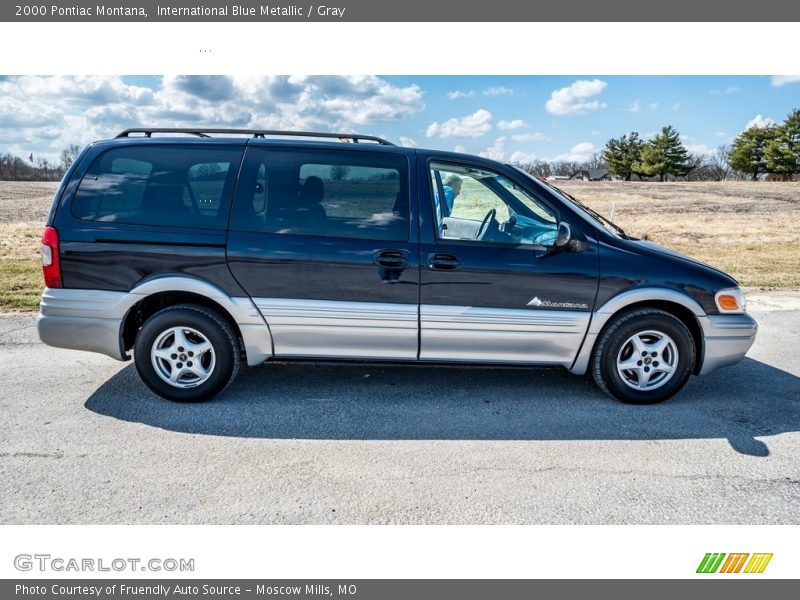 International Blue Metallic / Gray 2000 Pontiac Montana