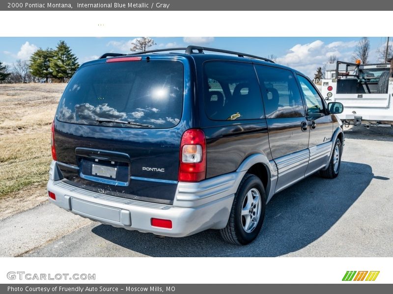 International Blue Metallic / Gray 2000 Pontiac Montana