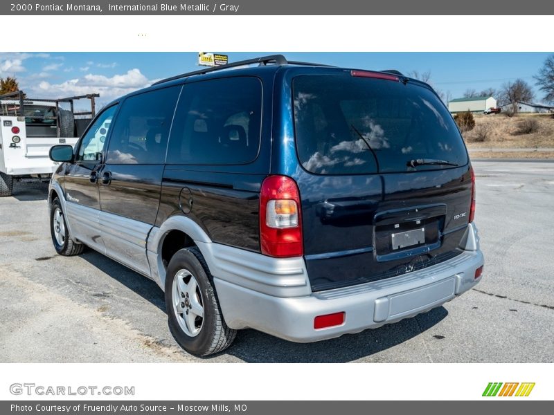 International Blue Metallic / Gray 2000 Pontiac Montana