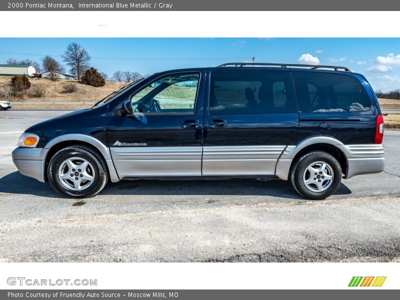 International Blue Metallic / Gray 2000 Pontiac Montana