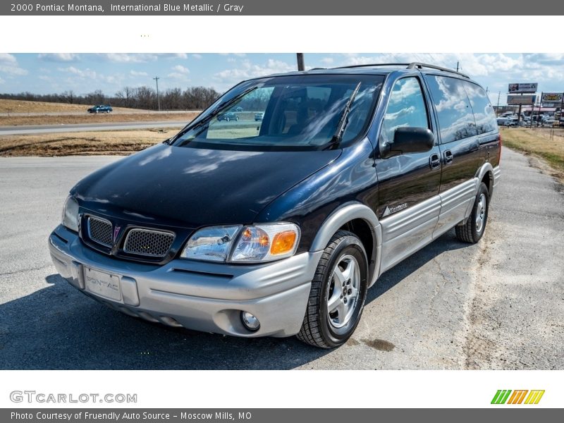 International Blue Metallic / Gray 2000 Pontiac Montana
