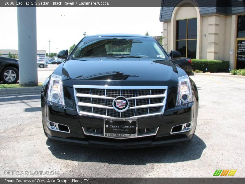 Black Raven / Cashmere/Cocoa 2008 Cadillac CTS Sedan