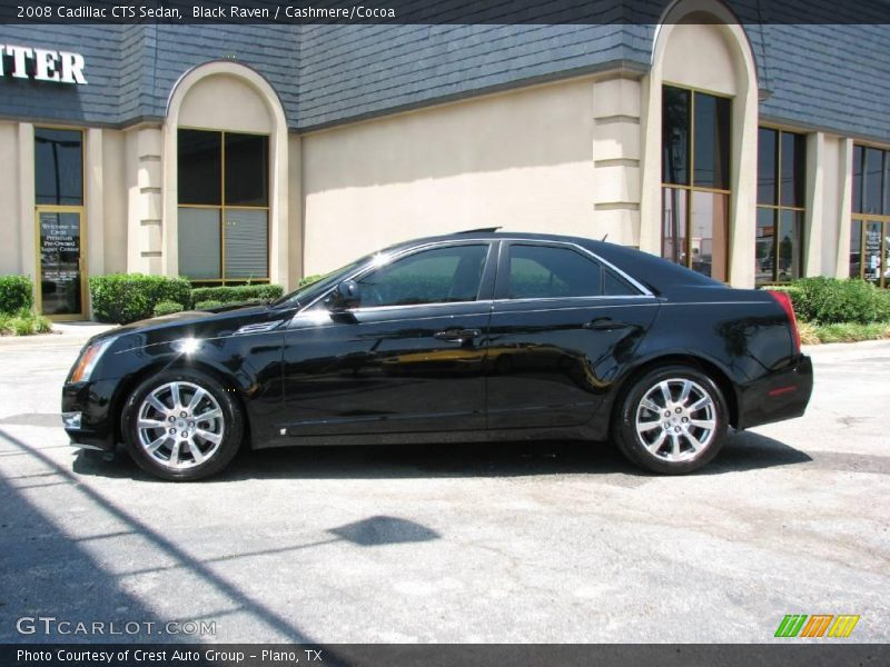 Black Raven / Cashmere/Cocoa 2008 Cadillac CTS Sedan