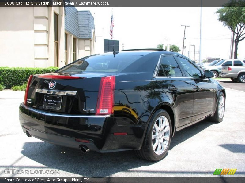 Black Raven / Cashmere/Cocoa 2008 Cadillac CTS Sedan