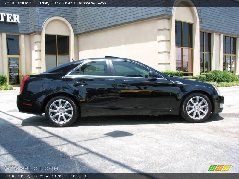 Black Raven / Cashmere/Cocoa 2008 Cadillac CTS Sedan