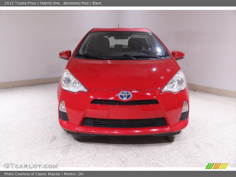 Absolutely Red / Black 2013 Toyota Prius c Hybrid One