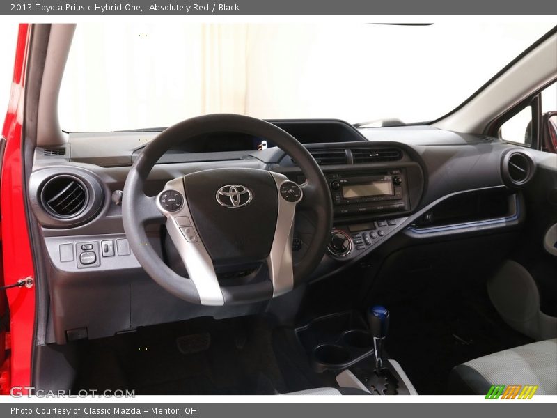 Dashboard of 2013 Prius c Hybrid One