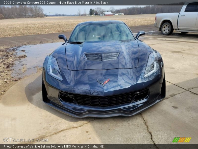 Night Race Blue Metallic / Jet Black 2016 Chevrolet Corvette Z06 Coupe