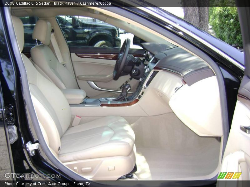 Black Raven / Cashmere/Cocoa 2008 Cadillac CTS Sedan