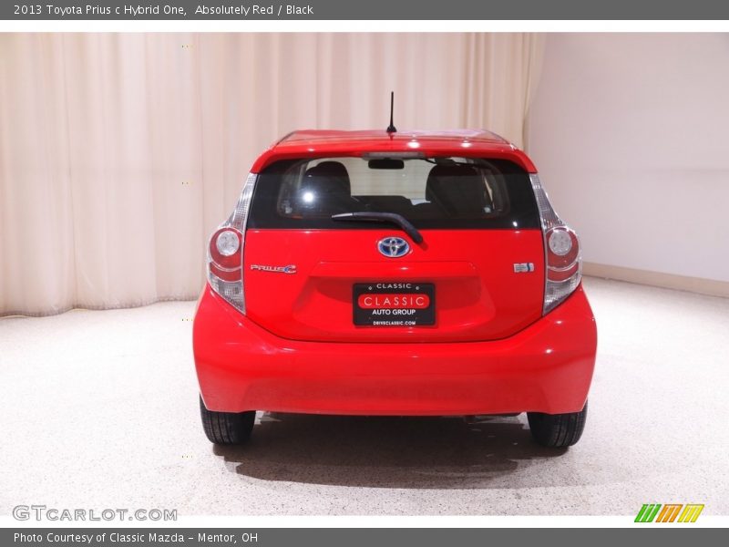 Absolutely Red / Black 2013 Toyota Prius c Hybrid One