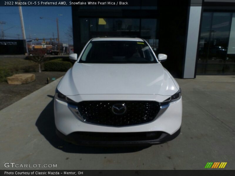 Snowflake White Pearl Mica / Black 2022 Mazda CX-5 S Preferred AWD