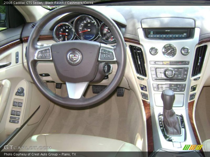 Black Raven / Cashmere/Cocoa 2008 Cadillac CTS Sedan