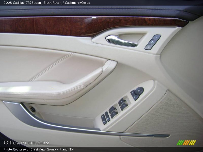 Black Raven / Cashmere/Cocoa 2008 Cadillac CTS Sedan