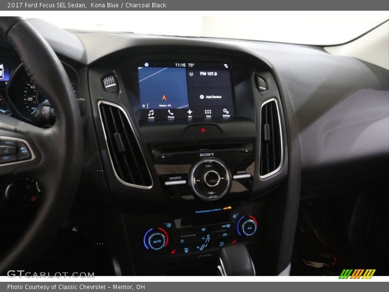 Kona Blue / Charcoal Black 2017 Ford Focus SEL Sedan