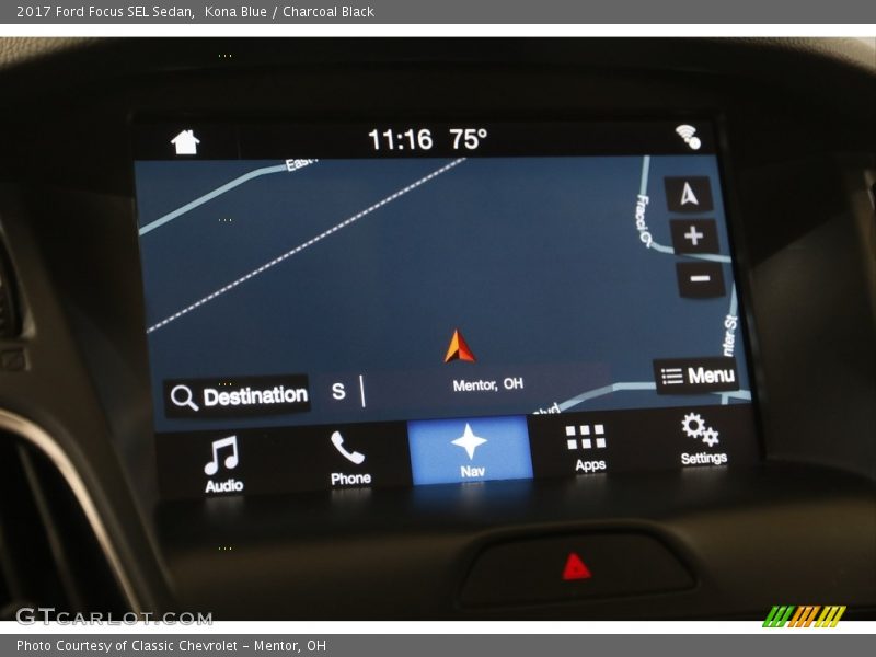 Kona Blue / Charcoal Black 2017 Ford Focus SEL Sedan