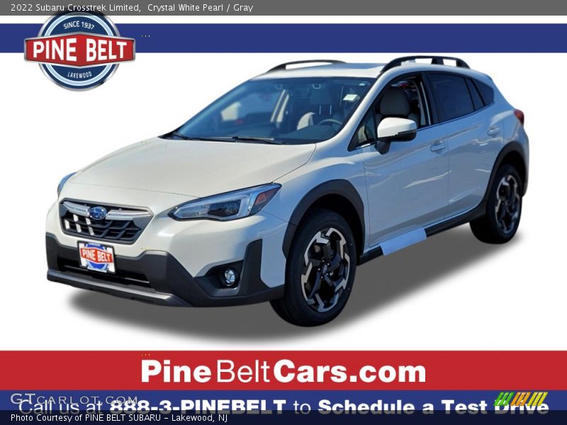 Crystal White Pearl / Gray 2022 Subaru Crosstrek Limited