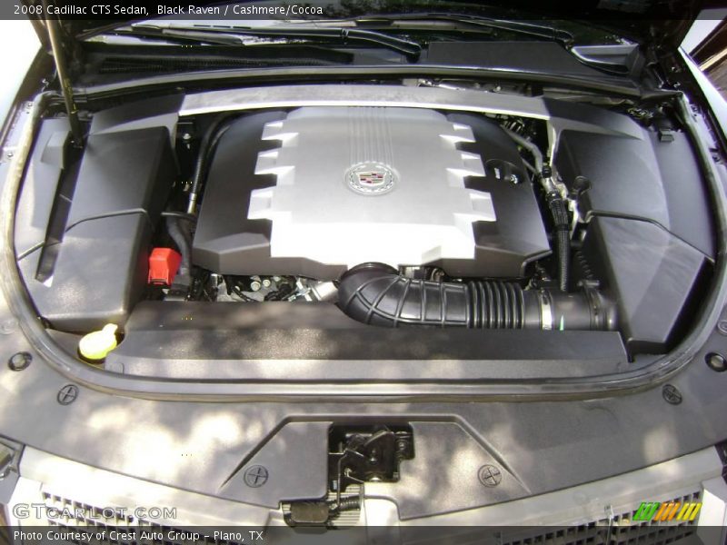 Black Raven / Cashmere/Cocoa 2008 Cadillac CTS Sedan