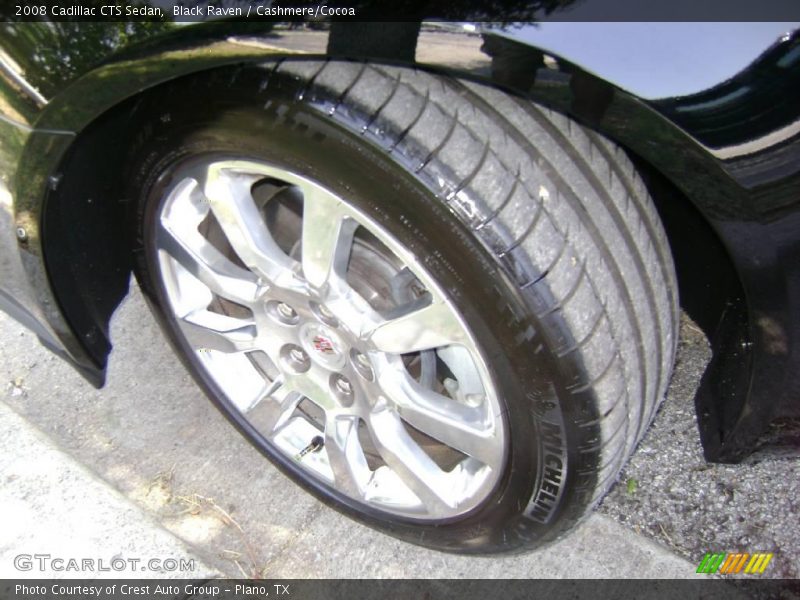 Black Raven / Cashmere/Cocoa 2008 Cadillac CTS Sedan