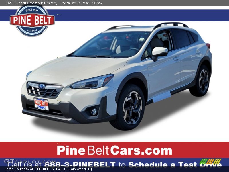 Crystal White Pearl / Gray 2022 Subaru Crosstrek Limited