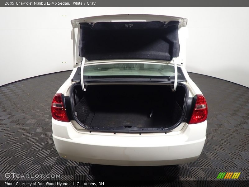 White / Gray 2005 Chevrolet Malibu LS V6 Sedan