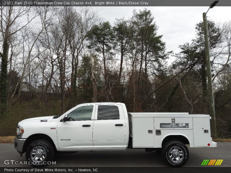 Bright White / Black/Diesel Gray 2022 Ram 2500 Tradesman Crew Cab Chassis 4x4