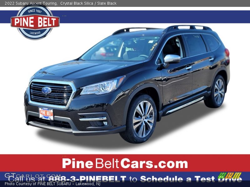 Crystal Black Silica / Slate Black 2022 Subaru Ascent Touring