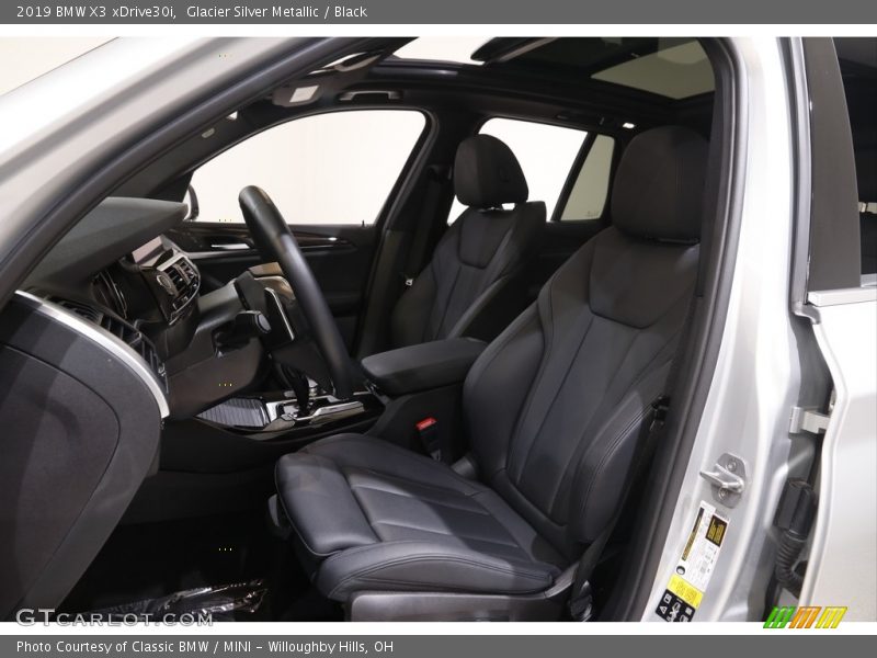 Glacier Silver Metallic / Black 2019 BMW X3 xDrive30i