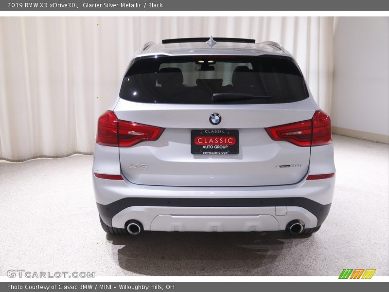 Glacier Silver Metallic / Black 2019 BMW X3 xDrive30i