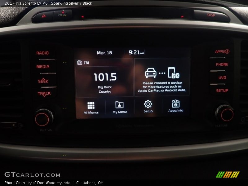 Controls of 2017 Sorento LX V6