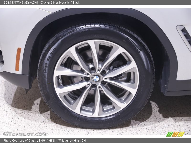 Glacier Silver Metallic / Black 2019 BMW X3 xDrive30i