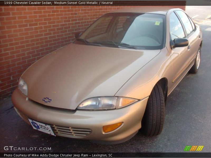 Medium Sunset Gold Metallic / Neutral 1999 Chevrolet Cavalier Sedan