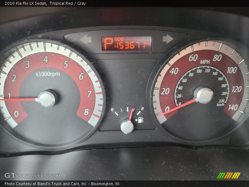 Tropical Red / Gray 2010 Kia Rio LX Sedan