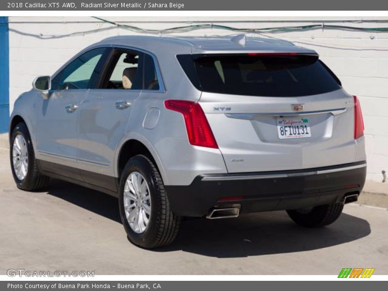 Radiant Silver Metallic / Sahara Beige 2018 Cadillac XT5 AWD