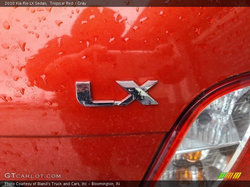 Tropical Red / Gray 2010 Kia Rio LX Sedan